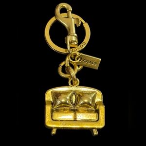 Letter "C" Brass Sofa Keychain | Keyfob | Bag Charm